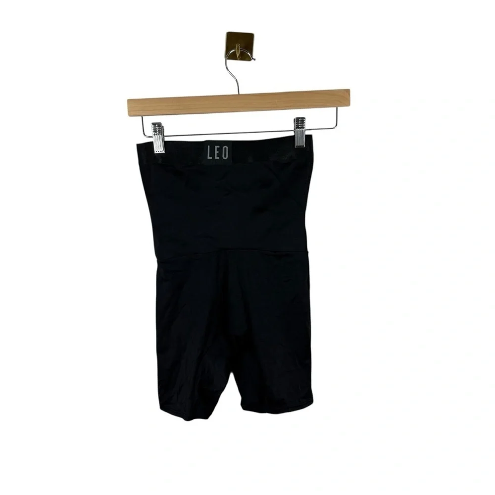 NWOT Leonisa LEO Men's High-Waisted Shaper Boxer Brief in Black Size S